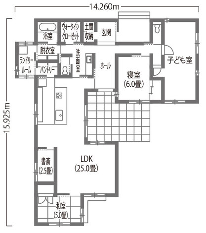 豊橋市　土地の特性を上手に活かした平屋