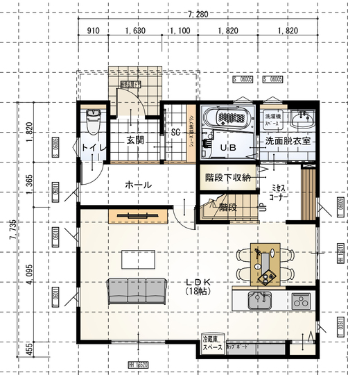 イシカワ 31坪　3LDK＋αの住まい 1F
