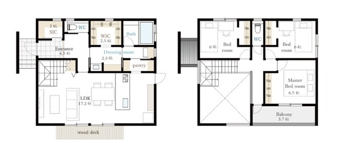 ２階建て
