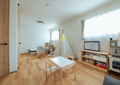 子ども部屋は成長に合わせて仕切ることを想定し、出入り口を2つ設けるなど、将来を見据えながら家づくり【アイ工務店 愛知】
