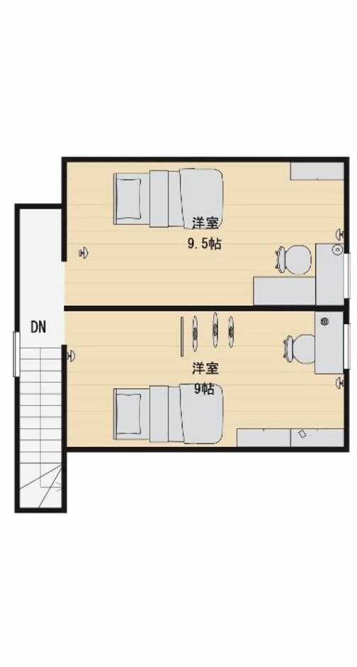 建築システム（狭小住宅専門店） プラン２３－二世帯住宅 間口６．３ｍ（３．５間）　３階建て　延床面積１４５㎡（４３．８坪） ３階