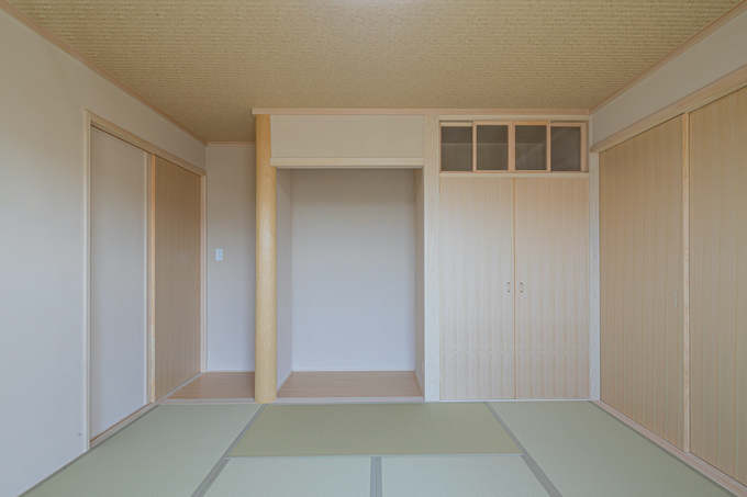 リビング横の和室は、戸を閉めて客間としても使える