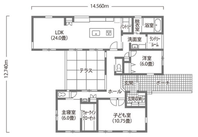 豊川市　高台に建つ平屋