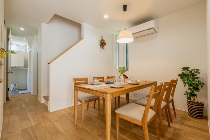 リビングとはスペースを分けることで、落ち着いて食事ができます。