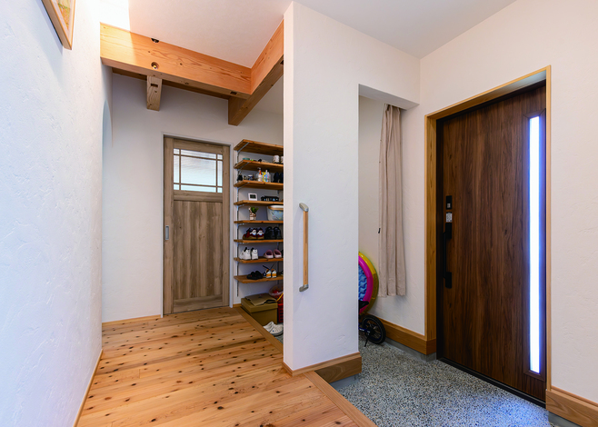 玄関と土間収納