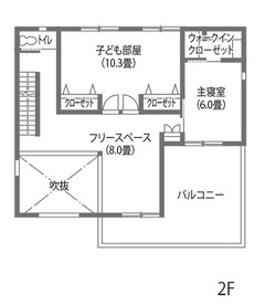 広いバルコニー付きのスタイリッシュな家