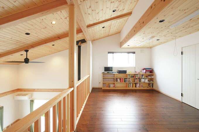 2階フリースペースは子どもたちが自由に使える空間