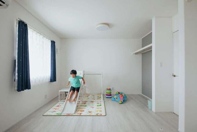 子ども部屋は家族構成や成長に合わせて分割できるようにした