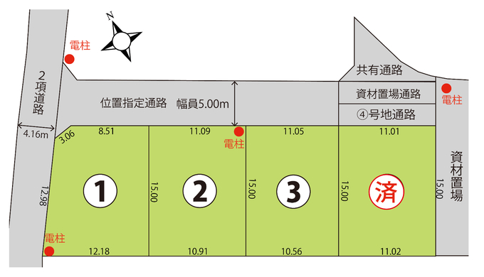 住起産業（アキュラホーム三島中店）【サンステージ沼津市門池第3期①】現在①～③区画売り出しております。
