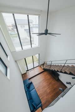 シーリングファンが室内を快適な温度に保ってくれる【子育て安心住宅 Design Craft Office】