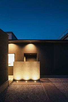 平屋建築ブルーハウス