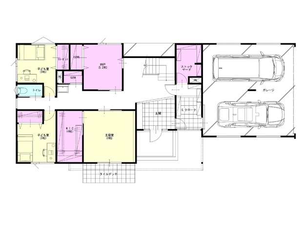 快適な家事タイムを叶える4LDKの2階建住宅