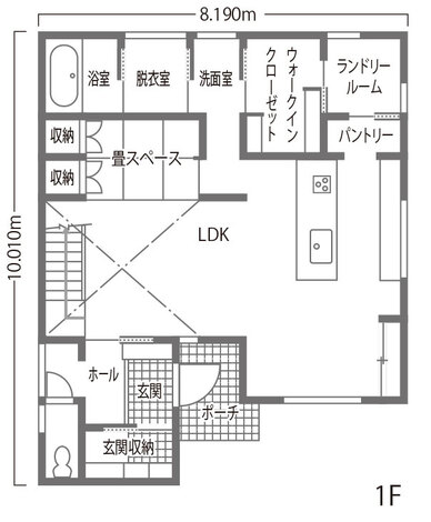 豊橋市　リビング階段+吹抜けで解放感のある家