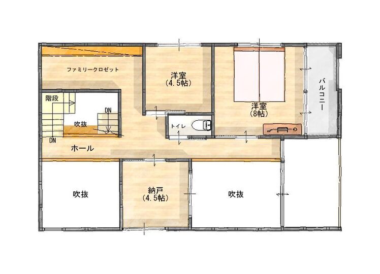 HAPPY HOUSE（山田工務店） 「物語と過ごす家」 ２階
