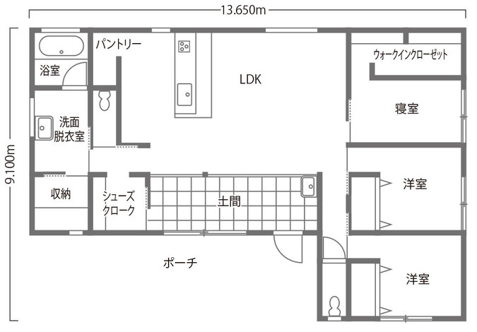 豊川市　薪ストーブがある平屋