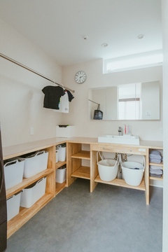 家事ラクを叶える広々としたランドリースペース。【SEIEN ARCHITECT】
