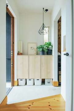 シンプルで落ち着いた雰囲気の玄関【SEVEN HOUSE/セブンハウス】