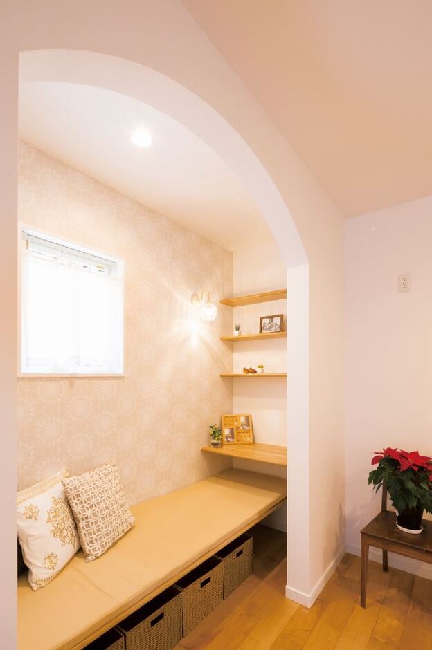 キッチン横の「おこもりNOOK(ヌック)」は、ママが休憩するのにぴったり