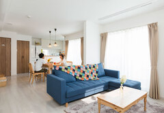 一角にある3畳の畳コーナー。将来子どもの遊び場やお昼寝に大活躍する事間違いなし