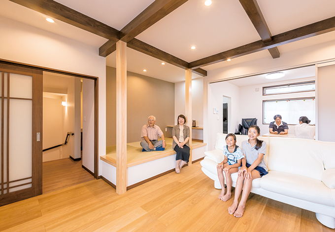 三和建設【収納力、二世帯住宅、屋上バルコニー】