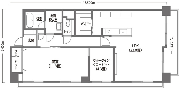 リノベーション後の間取り図