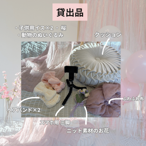 アイテムを貸出しております！