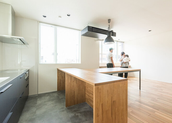 キッチン床は汚れが取れやすいものを使用