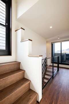 バルコニーにつながるスキップフロア