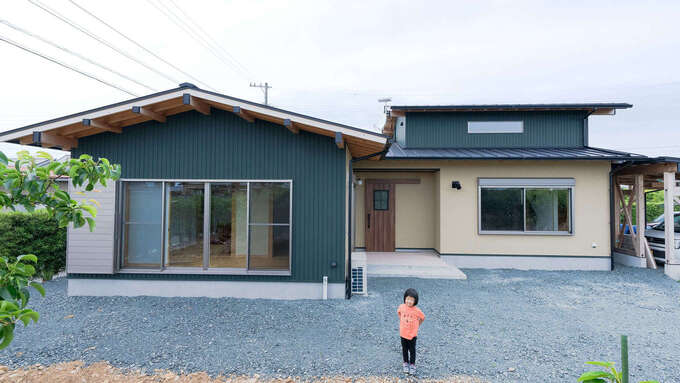 庭は子どもが走り回れる広さ