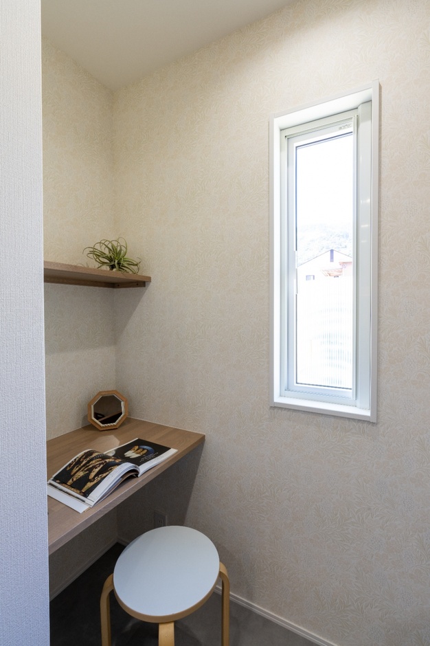 キッチン奥にはワークスペース。