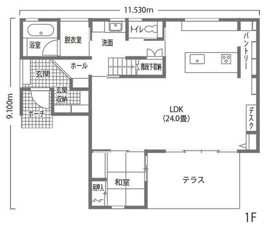 豊田市　オリジナルのワインセラーがある家